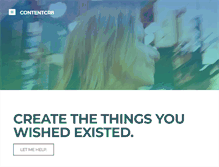 Tablet Screenshot of contentcr8.com